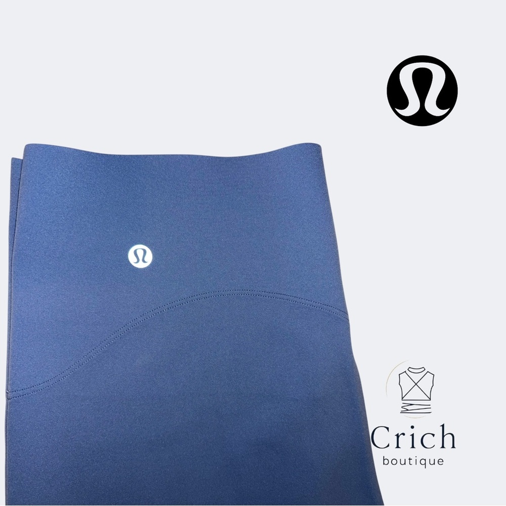 Lululemon Glow Up Blue Twill Tights (Leggings) SIZE 12 NWOT - Picture 5 of 5